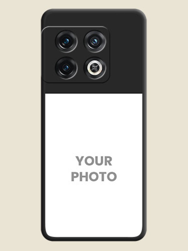 Custom Image Upload With Space Black Color On Custom Soft Matte Mobile Back Cover - OnePlus 10 Pro 5G - alternate view