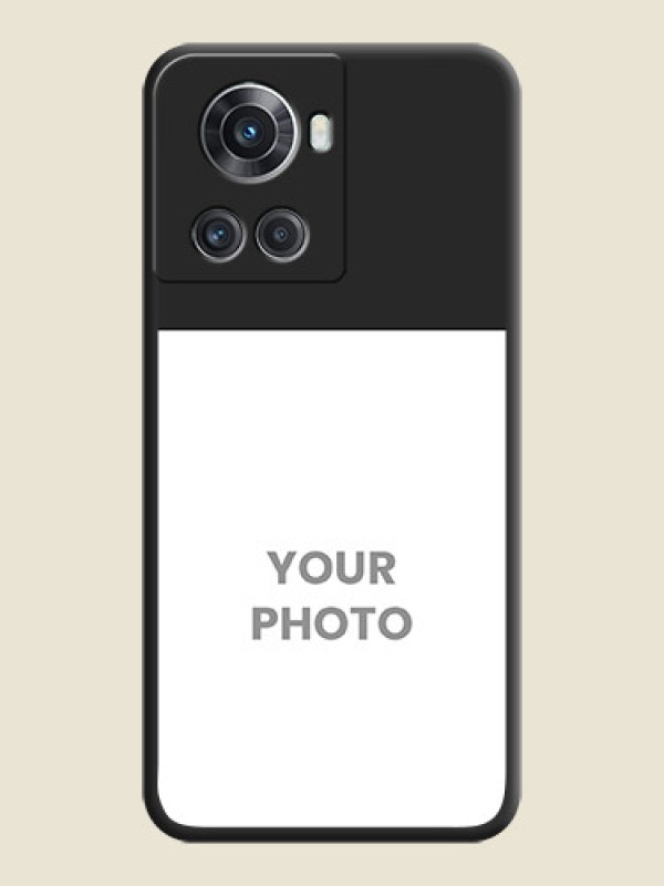 Custom Image Upload With Space Black Color On Custom Soft Matte Mobile Back Cover - OnePlus 10R 5G - alternate view