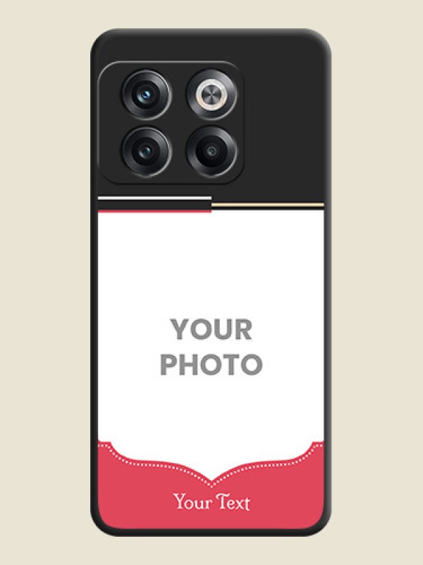Custom Classic Plain Design with Name on Photo on Space Black Soft Matte Phone Cover - OnePlus 10T 5G - alternate view