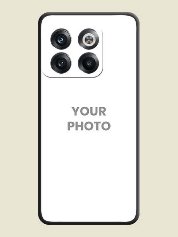 Custom Full Single Pic Upload On Space Black Personalized Soft Matte Phone Covers -Oneplus 10T 5G - alternate view