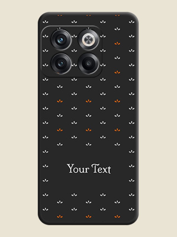 Custom Simple Pattern With Custom Text On Space Black Personalized Soft Matte Phone Covers -Oneplus 10T 5G - alternate view