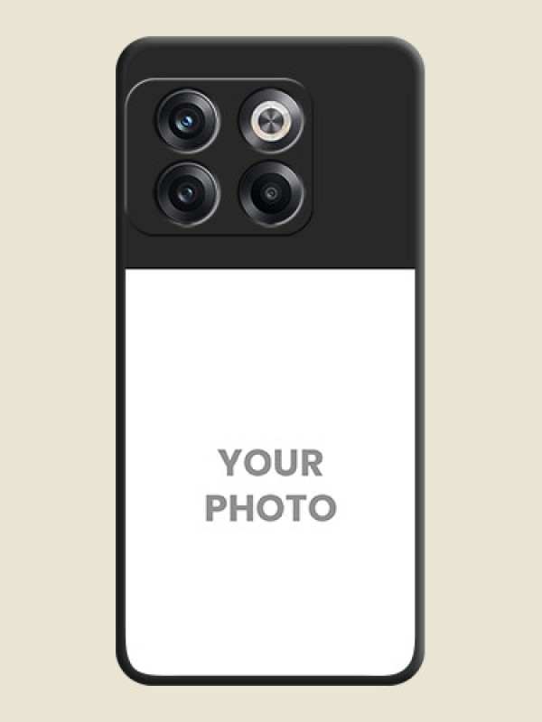 Custom Image Upload With Space Black Color On Custom Soft Matte Mobile Back Cover - OnePlus 10T 5G - alternate view