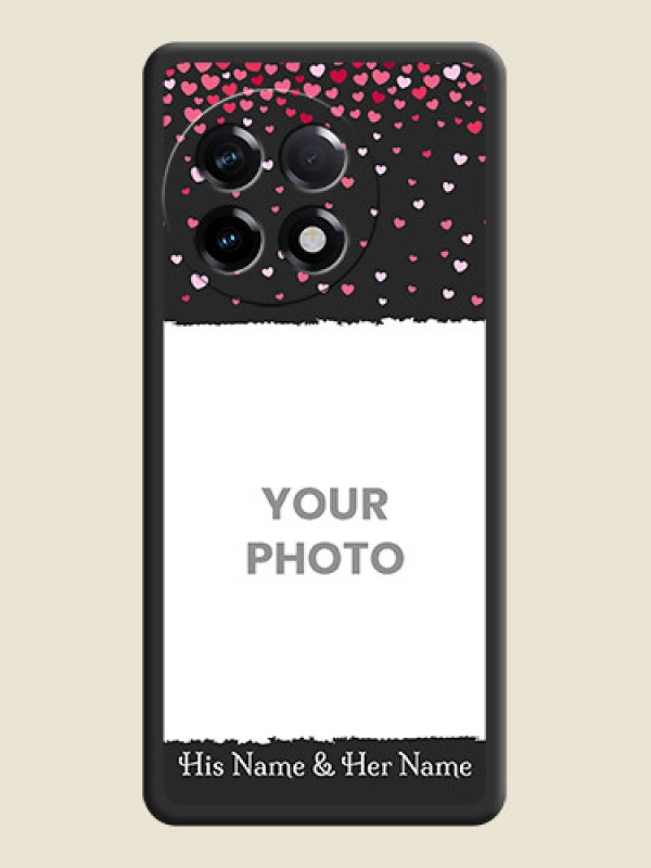 Custom Fall in Love with Your Partner  on Photo on Space Black Soft Matte Phone Cover - OnePlus 11R 5G - alternate view
