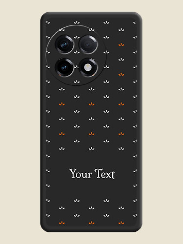 Custom Simple Pattern With Custom Text On Space Black Personalized Soft Matte Phone Covers -Oneplus 11R 5G - alternate view