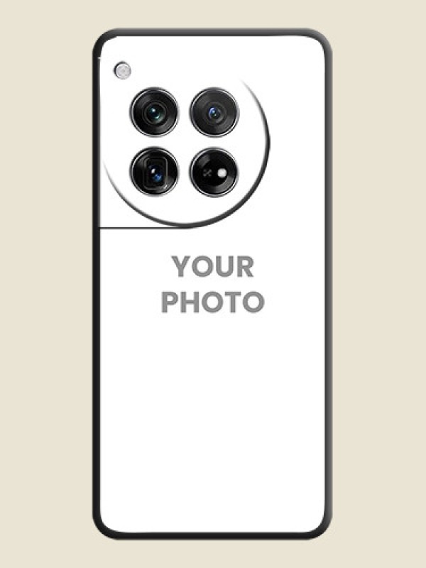 Custom Full Single Pic Upload On Space Black Custom Soft Matte Mobile Back Cover - OnePlus 12 5G - alternate view