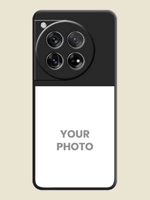 Custom Image Upload With Space Black Color On Custom Soft Matte Mobile Back Cover - OnePlus 12 5G - alternate view