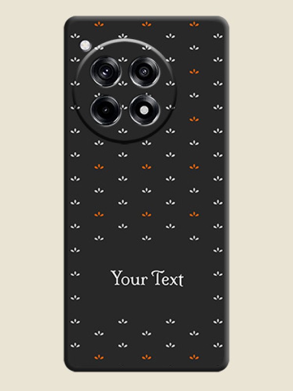 Custom Simple Pattern With Custom Text On Space Black Personalized Soft Matte Phone Covers - OnePlus 12R 5G - alternate view