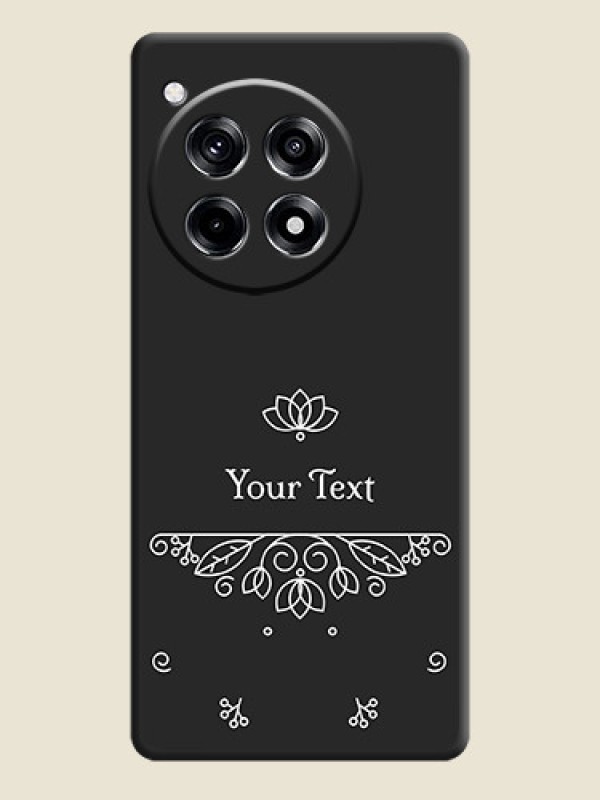 Custom Lotus Garden Custom Text On Space Black Personalized Soft Matte Phone Covers - OnePlus 12R 5G - alternate view