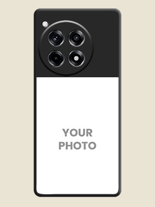 Custom Image Upload With Space Black Color On Custom Soft Matte Mobile Back Cover - OnePlus 12R 5G - alternate view