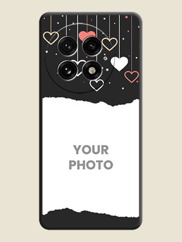 Custom Love Hangings with Splash Wave Picture On Space Black Custom Soft Matte Mobile Back Cover - OnePlus 13 5G - alternate view
