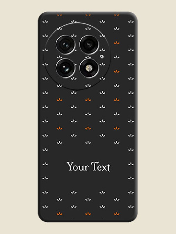 Custom Simple Pattern With Custom Text On Space Black Custom Soft Matte Mobile Back Cover - OnePlus 13 5G - alternate view