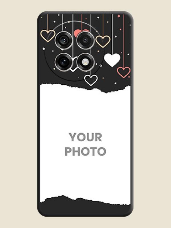 Custom Love Hangings with Splash Wave Picture On Space Black Custom Soft Matte Mobile Back Cover - OnePlus 13R 5G - alternate view