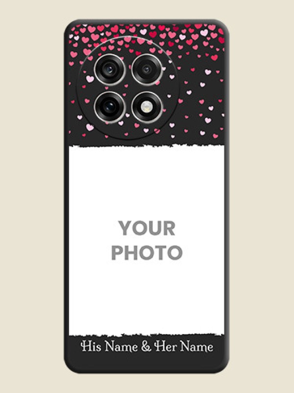 Custom Fall in Love with Your Partner on Photo On Space Black Custom Soft Matte Mobile Back Cover - OnePlus 13R 5G - alternate view
