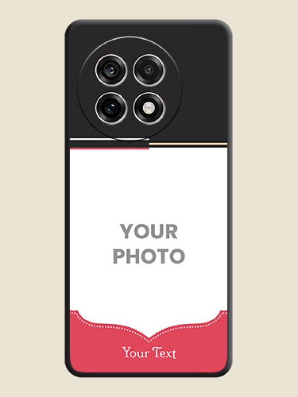 Custom Classic Plain Design with Name On Space Black Custom Soft Matte Mobile Back Cover - OnePlus 13R 5G - alternate view