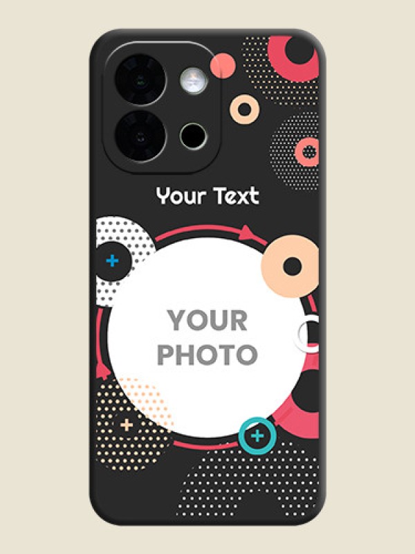 Custom Multicoloured Round Image On Space Black Custom Soft Matte Mobile Back Cover - OnePlus 13s 5G - alternate view