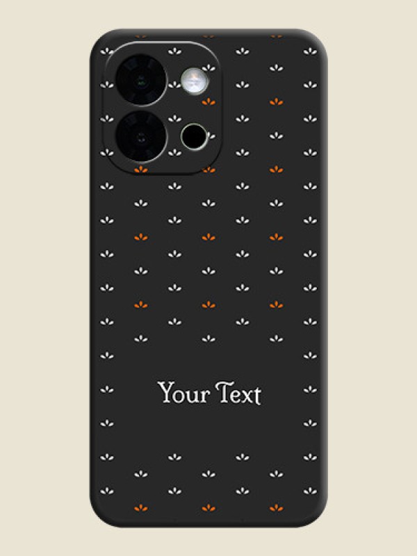 Custom Simple Pattern With Custom Text On Space Black Custom Soft Matte Mobile Back Cover - OnePlus 13s 5G - alternate view