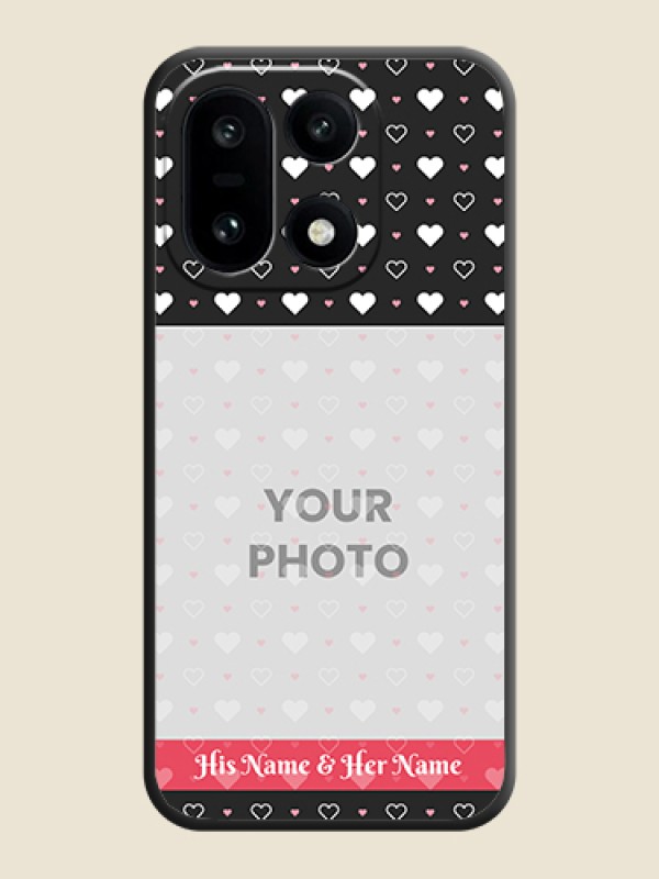 Custom White Color Love Symbols with Text Design on Photo On Space Black Custom Soft Matte Mobile Back Cover - OnePlus 15 5G - alternate view