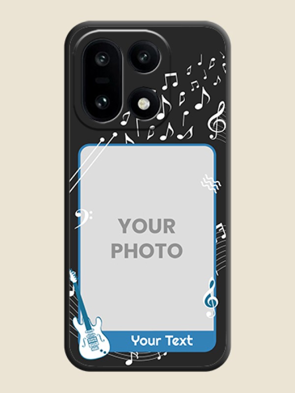 Custom Musical Theme Design with Text on Photo On Space Black Custom Soft Matte Mobile Back Cover - OnePlus 15 5G - alternate view