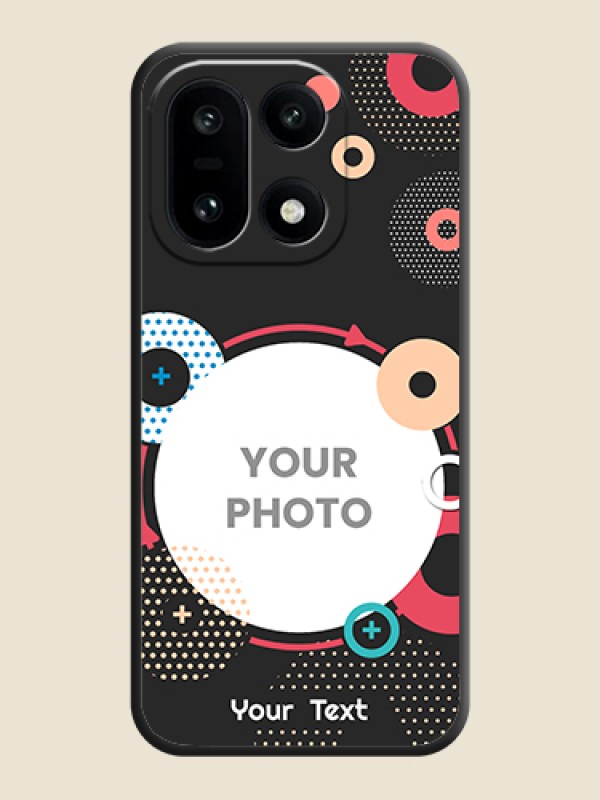 Custom Multicoloured Round Image On Space Black Custom Soft Matte Mobile Back Cover - OnePlus 15 5G - alternate view