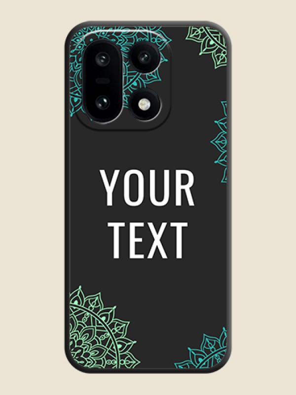 Custom Your Name with Floral Design On Space Black Custom Soft Matte Mobile Back Cover - OnePlus 15 5G - alternate view
