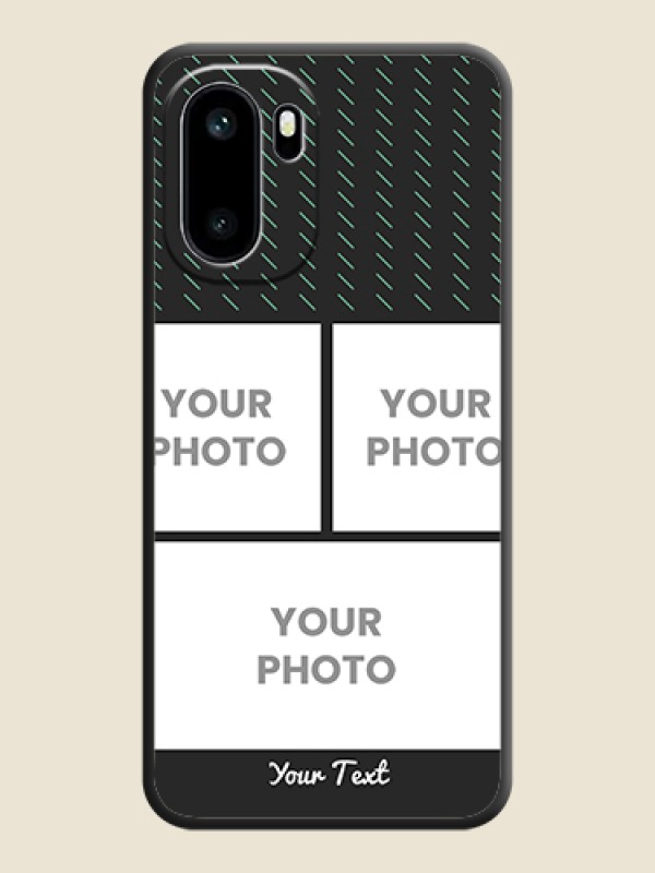 Custom Cross Dotted Pattern with 2 Image Holder On Space Black Custom Soft Matte Mobile Back Cover - OnePlus 15R 5G - alternate view
