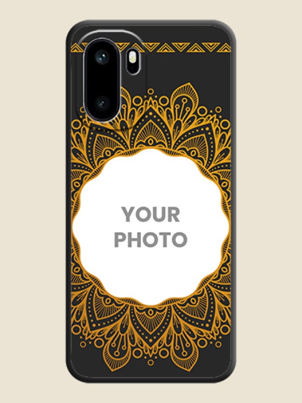 Custom Round Image with Floral Design On Space Black Custom Soft Matte Mobile Back Cover - OnePlus 15R 5G - alternate view