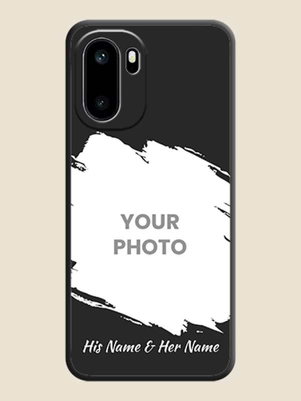 Custom Grunge Brush Strokes on Photo On Space Black Custom Soft Matte Mobile Back Cover - OnePlus 15R 5G - alternate view