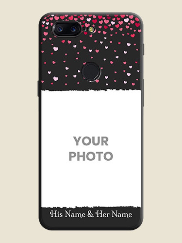Custom Fall in Love with Your Partner  - Photo on Space Black Soft Matte Phone Cover - OnePlus 5T - alternate view