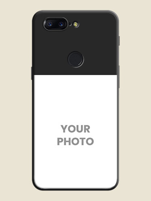Custom Image Upload With Space Black Color On Custom Soft Matte Mobile Back Cover - OnePlus 5T - alternate view