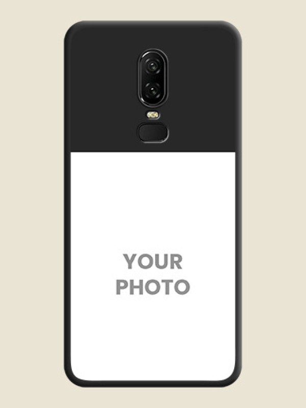 Custom Image Upload With Space Black Color On Custom Soft Matte Mobile Back Cover - OnePlus 6 - alternate view