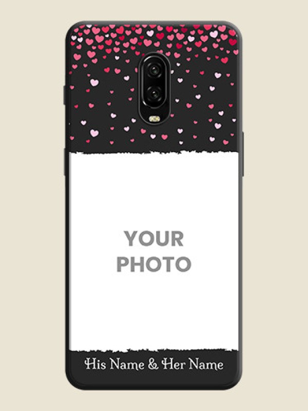 Custom Fall in Love with Your Partner  - Photo on Space Black Soft Matte Phone Cover - OnePlus 6T - alternate view