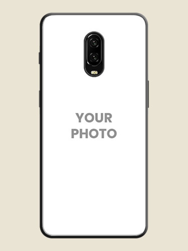 Custom Full Single Pic Upload On Space Black Personalized Soft Matte Phone Covers -Oneplus 6T - alternate view