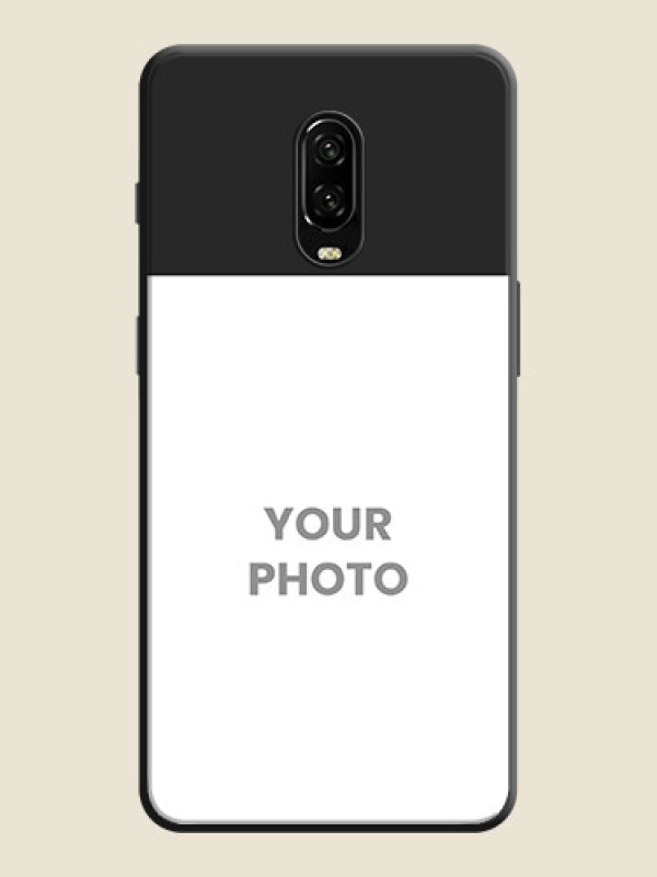 Custom Image Upload With Space Black Color On Custom Soft Matte Mobile Back Cover - OnePlus 6T - alternate view