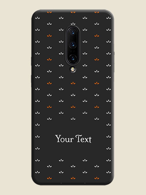 Custom Simple Pattern With Custom Text On Space Black Personalized Soft Matte Phone Covers -Oneplus 7 Pro - alternate view