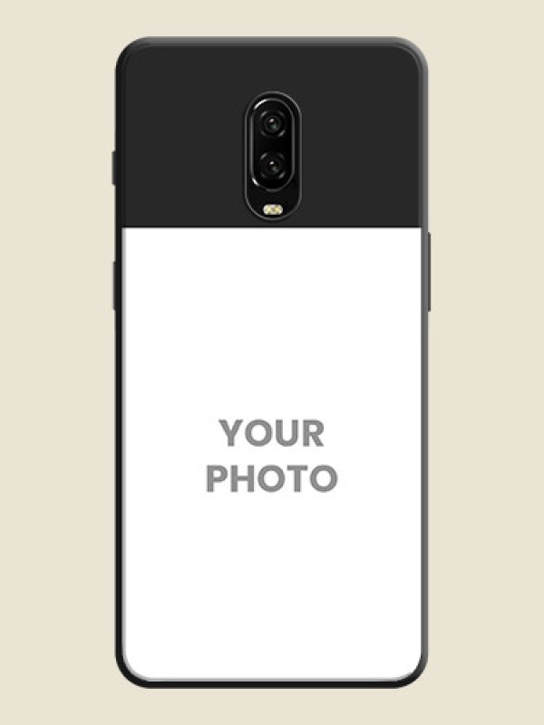 Custom Image Upload With Space Black Color On Custom Soft Matte Mobile Back Cover - OnePlus 7 - alternate view