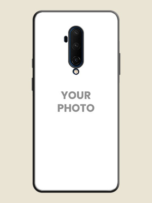 Custom Full Single Pic Upload On Space Black Personalized Soft Matte Phone Covers -Oneplus 7T Pro - alternate view
