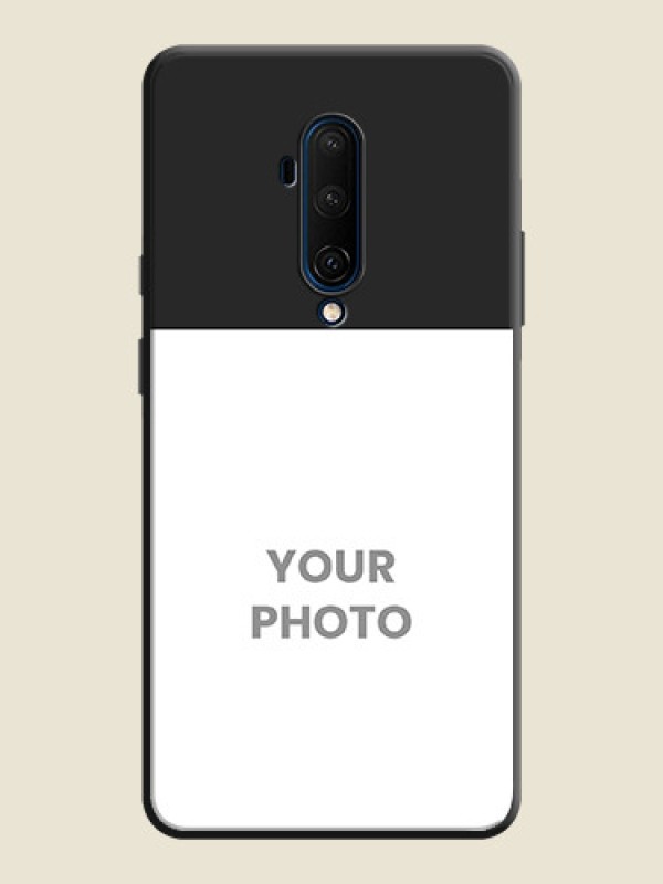 Custom Image Upload With Space Black Color On Custom Soft Matte Mobile Back Cover - OnePlus 7T Pro - alternate view