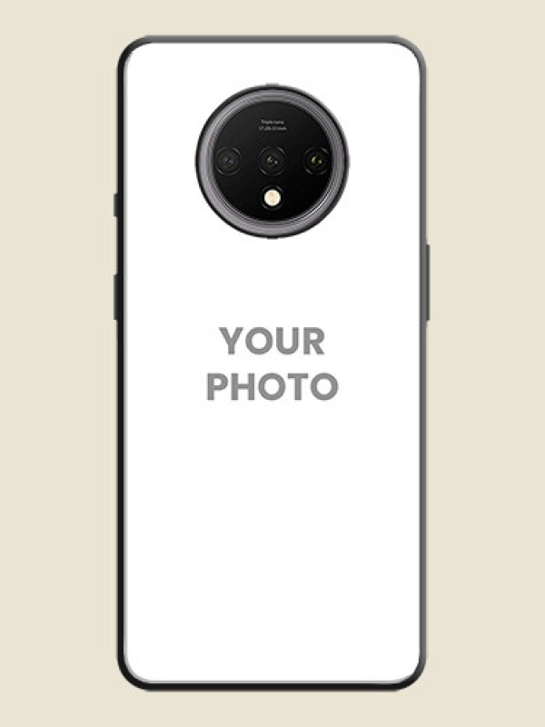Custom Full Single Pic Upload On Space Black Personalized Soft Matte Phone Covers -Oneplus 7T - alternate view