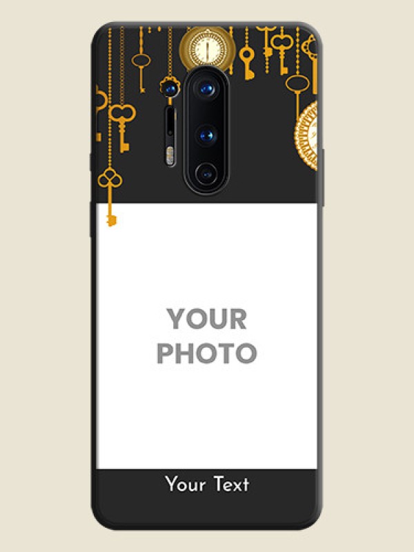 Custom Decorative Design with Text on Space Black Custom Soft Matte Back Cover - OnePlus 8 Pro - alternate view