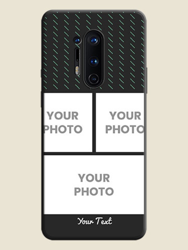Custom Cross Dotted Pattern with 2 Image Holder  on Personalised Space Black Soft Matte Cases - OnePlus 8 Pro - alternate view