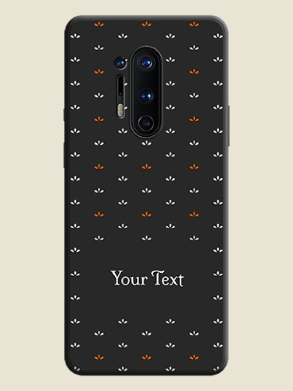 Custom Simple Pattern With Custom Text On Space Black Personalized Soft Matte Phone Covers -Oneplus 8 Pro - alternate view