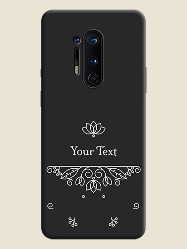 Custom Lotus Garden Custom Text On Space Black Personalized Soft Matte Phone Covers -Oneplus 8 Pro - alternate view
