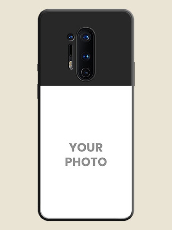 Custom Image Upload With Space Black Color On Custom Soft Matte Mobile Back Cover - OnePlus 8 Pro - alternate view