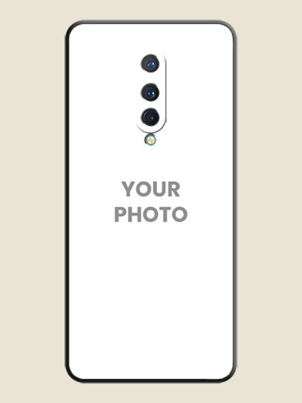 Custom Full Single Pic Upload On Space Black Personalized Soft Matte Phone Covers -Oneplus 8 - alternate view