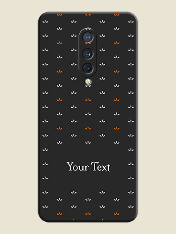 Custom Simple Pattern With Custom Text On Space Black Personalized Soft Matte Phone Covers -Oneplus 8 - alternate view