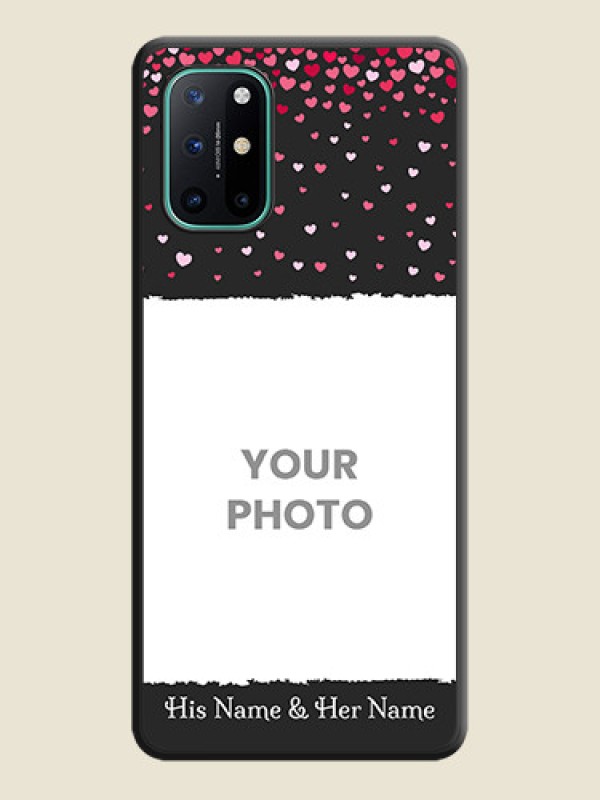Custom Fall in Love with Your Partner  on Photo on Space Black Soft Matte Phone Cover - OnePlus 8T - alternate view
