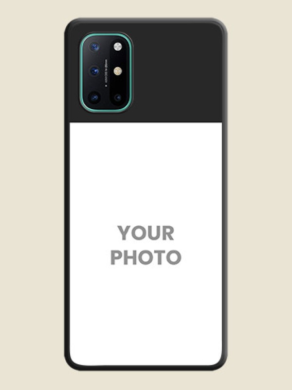 Custom Image Upload With Space Black Color On Custom Soft Matte Mobile Back Cover - OnePlus 8T - alternate view