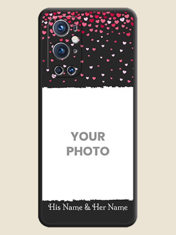 Custom Fall in Love with Your Partner  on Photo on Space Black Soft Matte Phone Cover - Oneplus 9 Pro 5G - alternate view