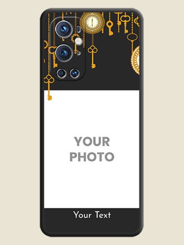Custom Decorative Design with Text on Space Black Custom Soft Matte Back Cover - Oneplus 9 Pro 5G - alternate view