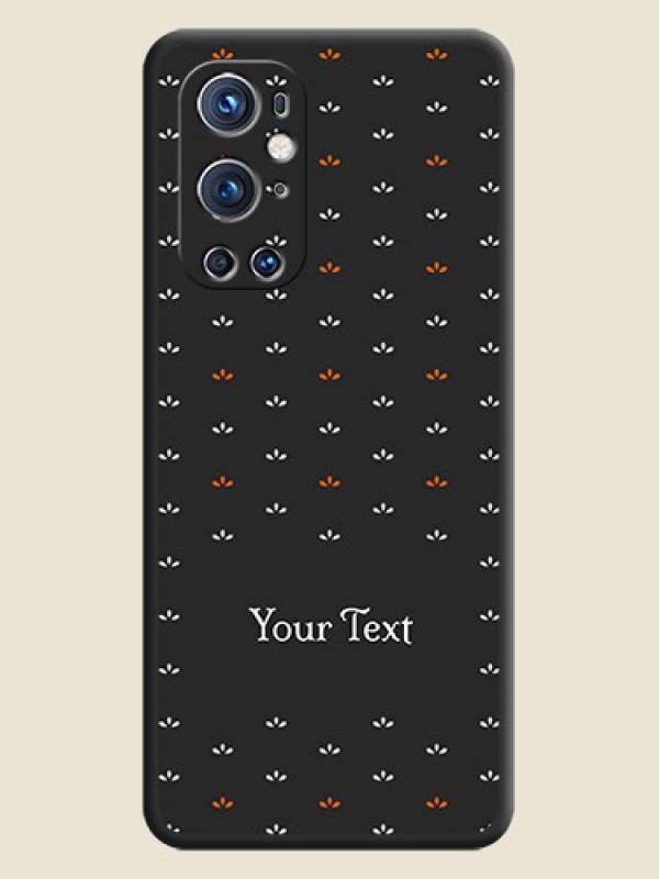 Custom Simple Pattern With Custom Text On Space Black Personalized Soft Matte Phone Covers -Oneplus 9 Pro 5G - alternate view